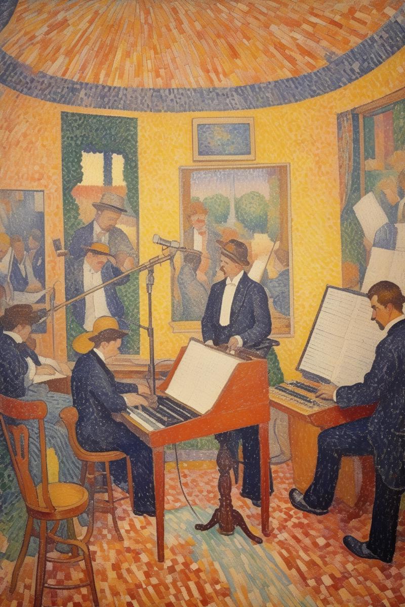 00458-1491938059-_lora_Paul Signac Style_1_Paul Signac Style - henri edmond cross painting of a recording studio.png